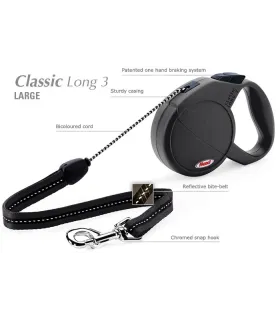 FLEXI classic long noir Large