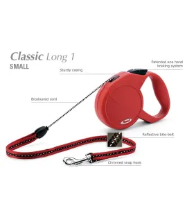FLEXI classic long rouge Small