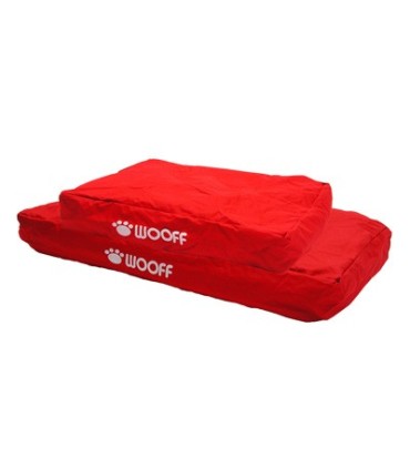 Coussin déhoussable WOOFF rouge 55x75x15 cm