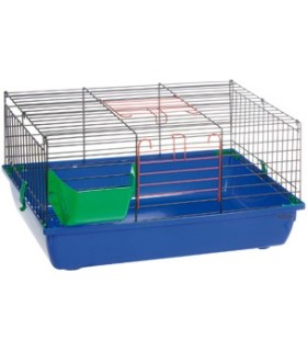 Cage lapin hoppers bleue - 60 cm