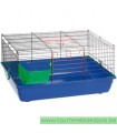 Cage lapin hoppers bleue - 60 cm