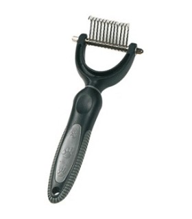 Black Line Peigne démeloir rateau 12 dents rond  Small