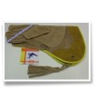 GANT CUIR SUEDE [2] LARGE - CAMEL / NATUREL 36CM - DROIT