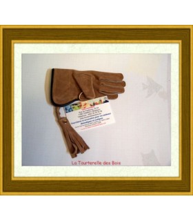 Gant cuir enfant camel taille 1