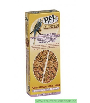 PP cracker perruche avec miel 2 pièces