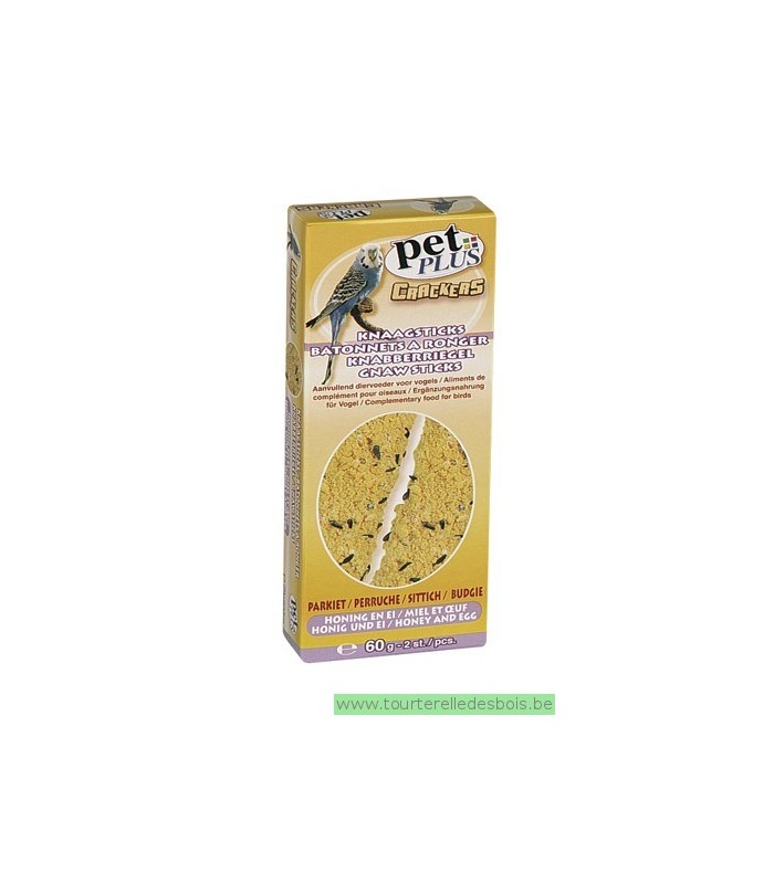 PP cracker perruche oeuf et  miel 2 pièces