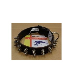 Collier cuir TDB avec clous 30 x 45 cm