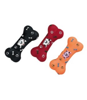 Os en vinyl avec visage de chien assortiment