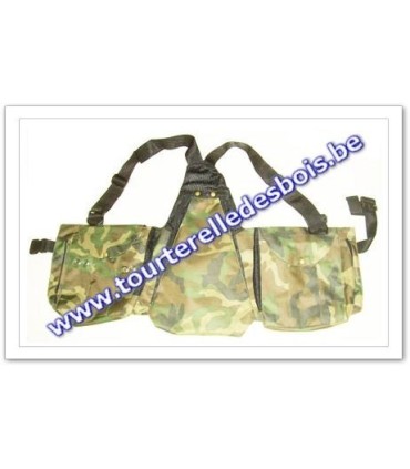 Veste avec poches en canvas camoufflage  armée