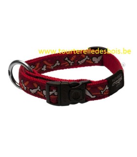 ROGZ JELLYBEAN COLLIER HB01X-11 MM OS/ROUGE NYLON