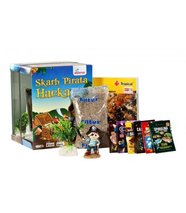 DIVERSA AQUARIUM PIRATE COMPLET 20X20X25CM - 10 LITRES