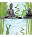 ***TETRA DECO ART POSTER BOUDDHA ET BAMBOU