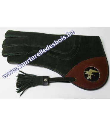 GANTCUIR NUBUCK [3] LARGE - VERT OLIVE -  36CM