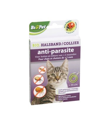 BIOPET COLLIER ANTIPARASITE CHAT - 35 CM