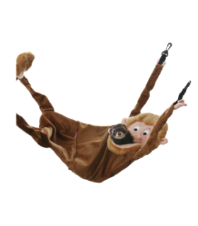 JOUET FURET - HAMAC SINGE EN FLEECE