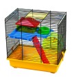 CAGE HAMSTER TEDDY - JAUNE/NOIR - 37X25X38CM