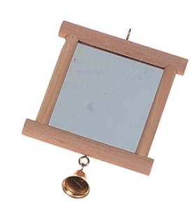 JOUET PERRUCHE ALICE MIROIR EN BOIS