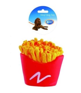 DOGTOY VINYL FOOD POMMES FRITES 13X10X7CM