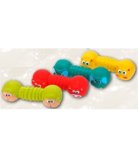 J&amp;V JOUET PETIT HALTERE LATEX - 14CM