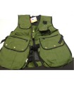 GILET DE FAUCONNERIE EN CORDURA VERT OLIVE - LARGE