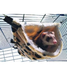HAMAC FURET DE LUXE EN FOURRURE SYNTH. 35*21*21CM