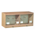 CAGE D&#039; ÉLEVAGE DOUBLE EN BOIS 80X330X40CM