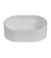 MANGEOIRE PLASTIC OVAL/BLANC 11*8*4CM