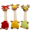 J&amp;V VELVETIES - GIRAFFE COLORÉE - 33CM