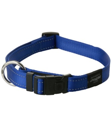 ROGZ FANBELT COLLIER HB06B-20MM BLEU EN  NYLON