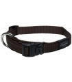 ROGZ FANBELT COLLIER HB06J-20MM - CHOCOLAT / NYLON - LARGE