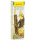 BÂTONNETS GRANDES PERRUCHES - NOIX/BANANE - 2X55GRS