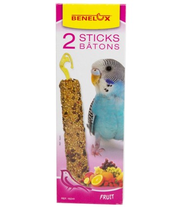 BÂTONNETS PERRUCHES - FRUIT - 2X55GRS