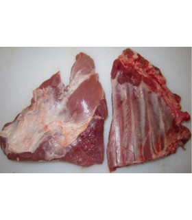 CONGELE - CÔTE LEVÉE D' ÉPAULE DE PORC - (SACHET DE 1KG)