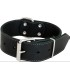 TIMELESS COLLIER EN CUIR GRAS NOIR  [LARGE] - 50MM/65CM