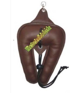 Leurre complet en cuir 14 cm,  +/-35 gr. (filière  comprise)