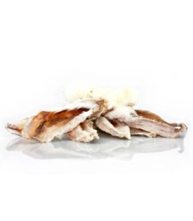 OREILLES DE LAPIN AVEC POILS - 100GRS