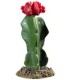 Cactus  fleur rouge 19 CM  modèle [CAC2108]