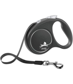 FLEXI BLACK DESIGN - SANGLE - MEDIUM/ 5M - NOIR