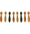 VEGGIE - BROSSE À DENTS 10CM - 160GRS/8PIÈCES
