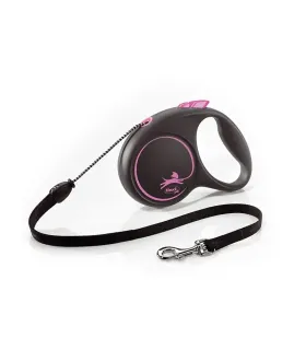 FLEXI BLACK DESIGN - CORDE -  SMALL/ 5M - ROSE