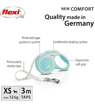 FLEXI NEW COMFORT - SANGLE - XS/ 3M - BLEU CLAIR