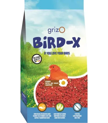 BIRD-X PATEE ÉLEVAGE ROUGE GRASSE - 0.8KG
