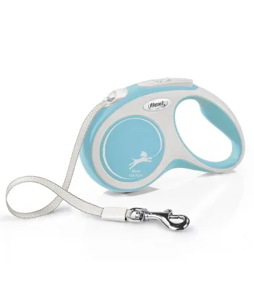 FLEXI NEW COMFORT - SANGLE - SMALL/ 5M - BLEU CLAIR