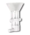 DISTRIBUTEUR AUTOMATIQUE D&#039;ALIMENTS ENTONNOIR BLANC  - 12CM