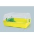 RODY Cage hamster avec plexi citron vert
