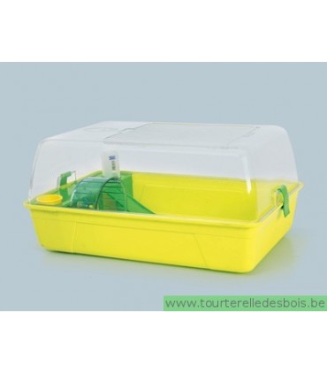 RODY Cage hamster avec plexi citron vert