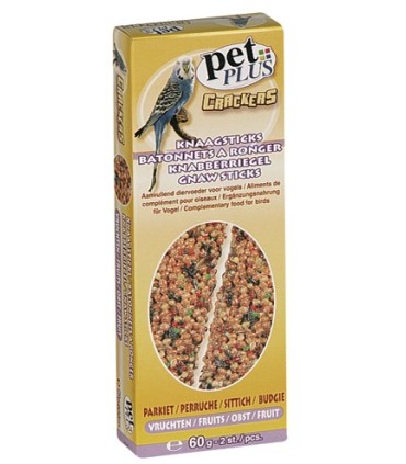 PP cracker perruche avec fruits 2 pièces