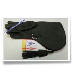 Gant nubuck couleur vert olive [3] 36 cm - DROIT