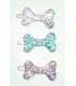 Barette os de strass blanc